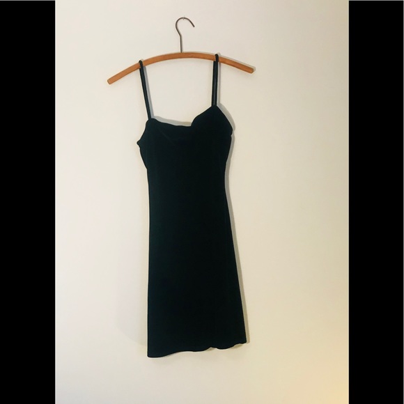 Vintage Dresses & Skirts - Vintage 90’s Crushed Velvet Spaghetti Strap Dress
